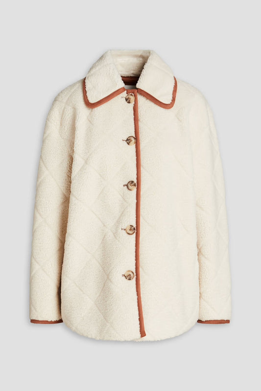 CLAUDIE PIERLOT Faux Shearling Jacket