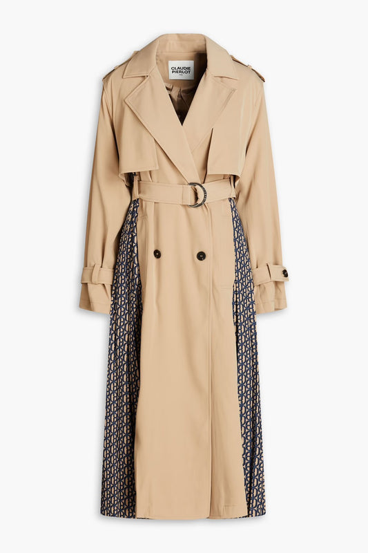 CLAUDIE PIERLOT Satin-twill Trench Coat